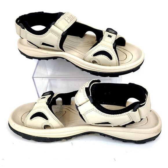 Etonic Soft Spike Cream Golf Sandals Men's Size 10 - Picture 2 of 7
